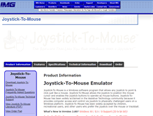 Tablet Screenshot of joystick-to-mouse.com